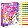 Skillmatics inflatable art kit packaging with unicorn and princess design on a white background
