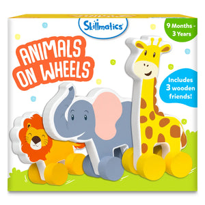 Animals on Wheels | Wooden Animal Toys on Wheels (9 months - 3 years)
