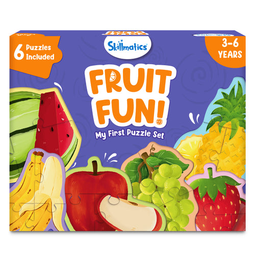 Children’s fruit-themed puzzle set for ages 3-6 from My First Puzzle Set Fruit Fun