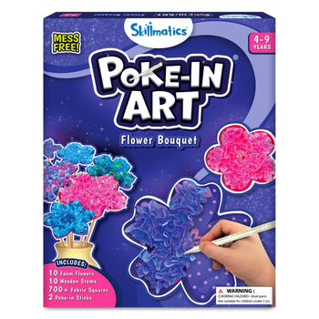 Poke-in Art: Flower Bouquet | No Mess Art for Kids (ages 4-9)