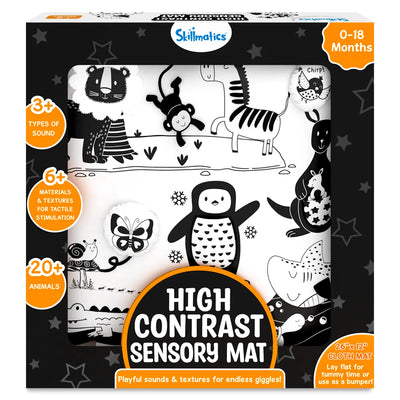 High Contrast Sensory Cloth Mat (0-18 months)
