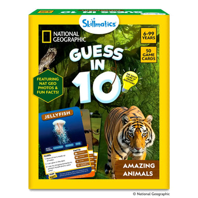 Guess in 10 Junior: National Geographic Animals | Trivia Card Game (ages 6+)