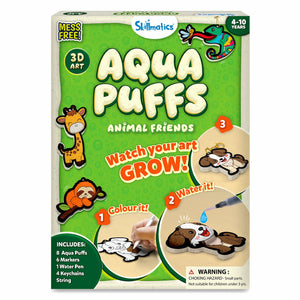 Aqua Puffs: Animal Friends | 3D Art Kit | Gifts for Ages 4-10