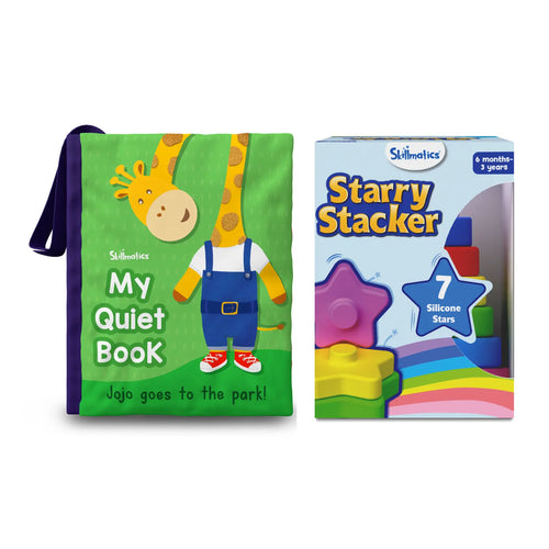 Colourful Stack and Read Combo (Ages 6m-4y)