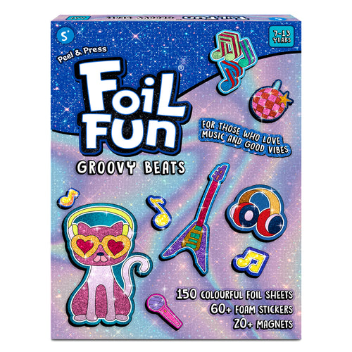 Foil Fun: Groovy Beats | No Mess Magnetic Art Kit (ages 7-13)