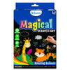 Travel Friendly Magical Scratch Art Book: Amazing Animals (ages 3-8)