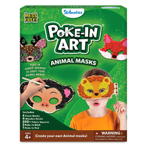 Poke-in Art: Animal Masks | No Mess Art for Kids (ages 4 + ) - Learning & Education