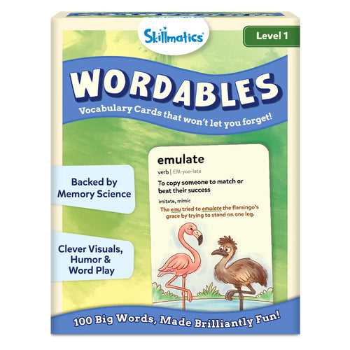 Wordables: Level 1 | Vocabulary Flash Cards (ages 8+)