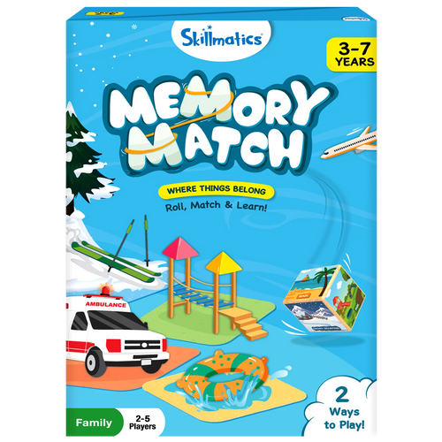 Children’s memory matching game for ages 3 to 7 from Memory Match Where Things Belong