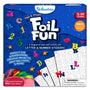 Children’s foil art and craft activity set for creating letter and number stickers