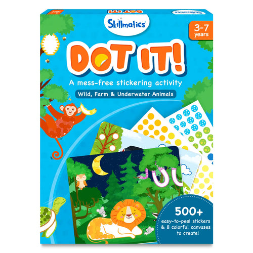 Dot it! - Wild, Farm & Underwater Animals | No mess sticker art (ages 3-7)