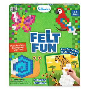 Felt Fun: Amazing Animals | Reusable 3D Craft Kit (ages 3-8)