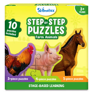Step By Step Puzzle: Farm Animals (ages 3+)