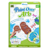 Front-facing packaging of Skillmatics Paint-Over Art Amazing Animals kit showing green box with 