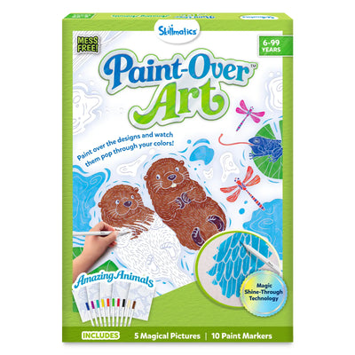 Paint-Over Art: Amazing Animals | Mess-Free Painting Kit (ages 6+)