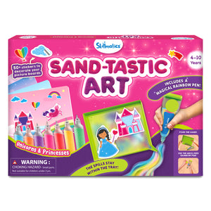 Sand-Tastic Art kit for ages 4-10 with stickers picture boards and rainbow pen