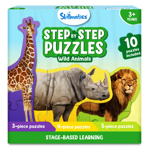Step By Step Puzzle: Wild Animals (ages 3+)