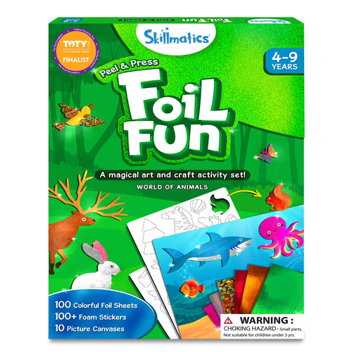 Skillmatics Peel & Press Foil Fun art and craft activity set for kids ages 4-9