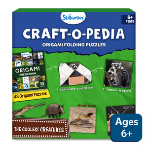 Craftopedia: Coolest Creatures | Origami Puzzle Book & Encyclopedia Scrapbook (ages 6+)