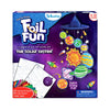 Children’s foil art and craft kit for creating a solar system mobile with no mess