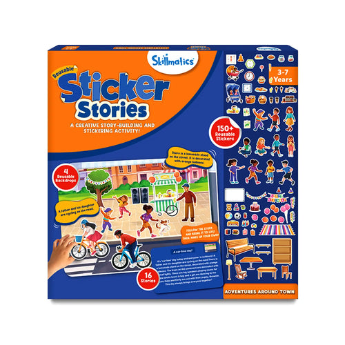 Sticker Story Adventure Sticker Stories - Adventures Around Town | Creative Storytelling Kit