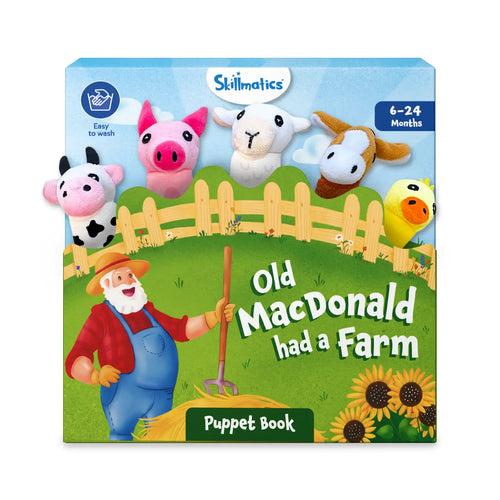 Puppet Book: Old Macdonald Had a Farm | Interactive Finger Puppets (Ages 6-24 months)
