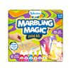 Marbling Magic Paint Kit for Ages 6-12 with 6 colors, tools, and 20 art sheets