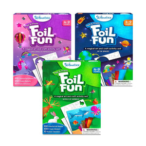 Skillmatics Peel & Press Foil Fun activity kits with unicorns princesses space animals