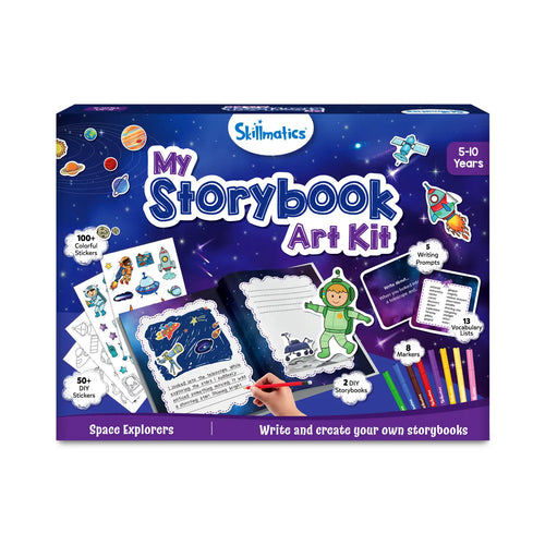 Skillmatics My Storybook Art Kit Space Explorers for ages 5-10 with stickers and storybooks