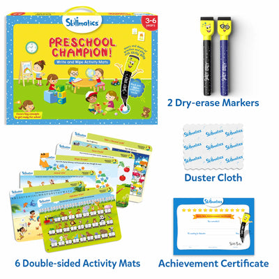 Preschool Champion | Reusable Activity Mats (ages 3-6)