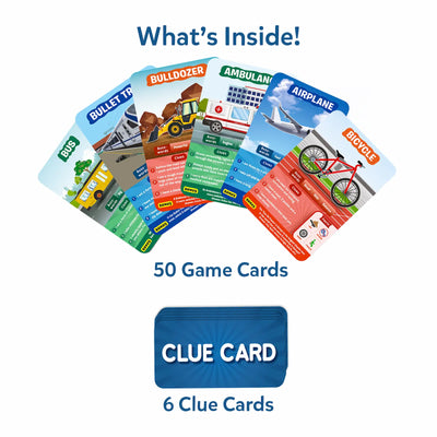 Guess in 10: Things That Go! | Trivia Card Game (ages 6+)