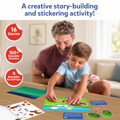 Sticker Stories - Animal Adventures | Creative Storytelling Kit (ages 3-7)