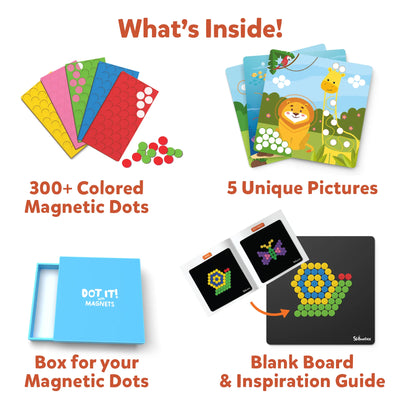 Magnetic dot art kit for children featuring Animal Planet designs and reusable activity