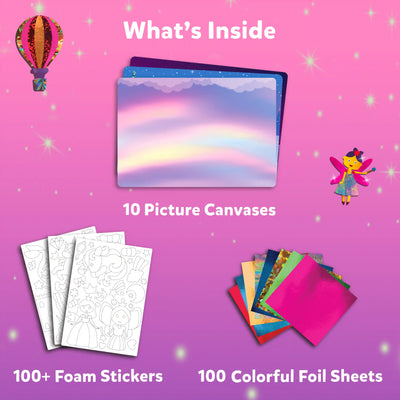 Foil Fun: Unicorns & Princesses | No Mess Art Kit (ages 4-9)