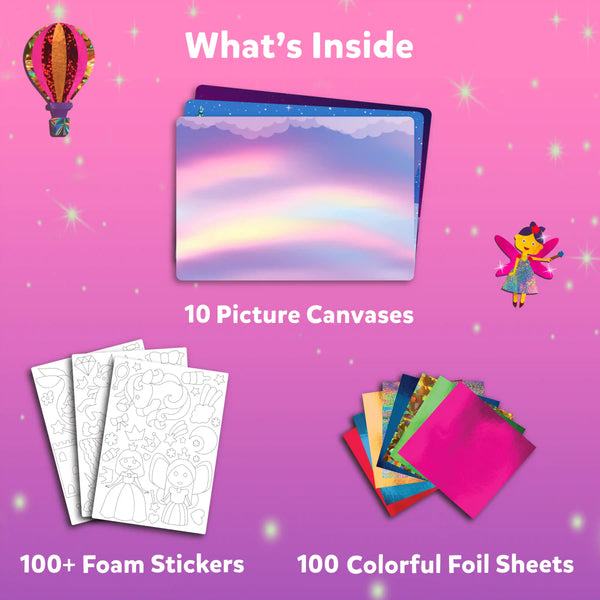Foil Fun: Unicorns & Princesses | No Mess Art Kit (ages 4-9)