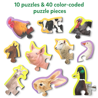 Step By Step Puzzle: Farm Animals (ages 3+)