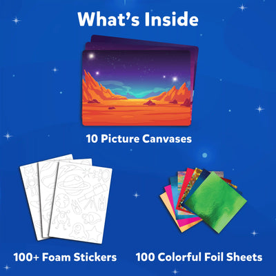 Foil Fun: Up in space | No Mess Art Kit (ages 4-9)