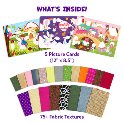 Stick on Fabric Art: Unicorns & Princesses | Tactile & Sensory Fabric Art (ages 4+)