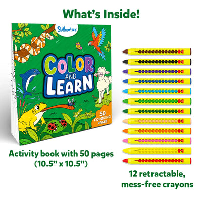 Color and Learn: Animals | Colouring Book (ages 3-6) - Learning & Education