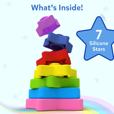 Starry Stacker | Silicone Stacking Toy (Ages 6 months - 3 years)