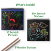 Travel Friendly Magical Scratch Art Book: World of Dinosaurs (ages 3-8)