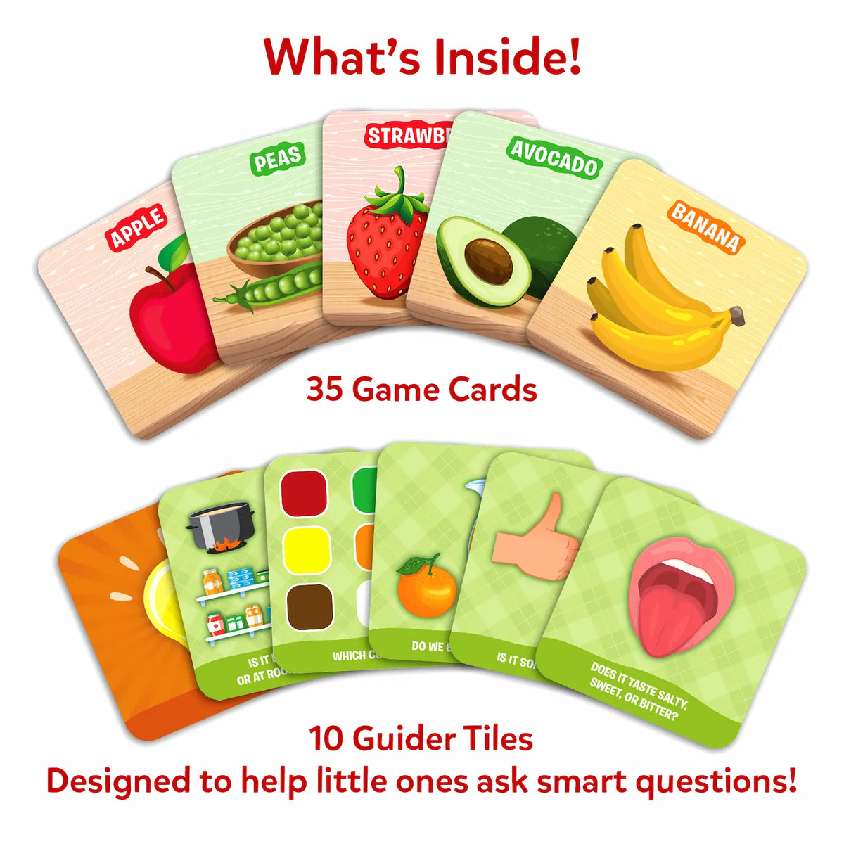 Guess in 10 - Food Trivia Card Game (Ages 3-6) | Skillmatics India