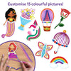 Children’s craft kit for creating colorful string art pictures from Waxy Window Art