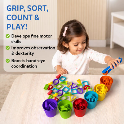 Silicone Rainbow Sorting | Sorting, Counting & Sequencing Toy (ages 3-6)