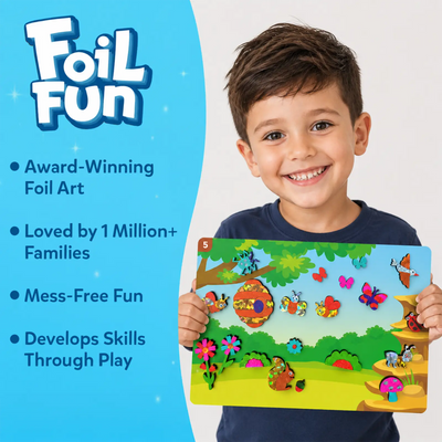 Foil Fun: Bugs & Butterflies | No Mess Art Kit (ages 4-9)