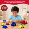 Sandeezy: Cars, Trucks, & More! | Sensory Toy & Pretend Play Set | Gifts for Ages 3-7