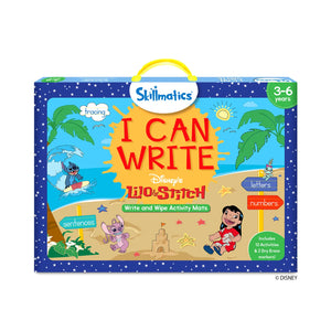 Disney Lilo & Stitch I Can Write Skillmatics reusable activity mats for ages 3-6