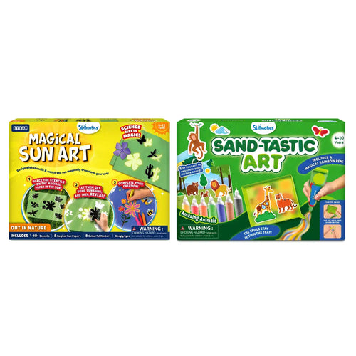 Children’s art kits in the Sand & Sunshine Fun Bundle for ages 4 to 12