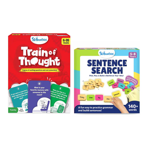 Educational board games for different age groups in the Think Connect & Create Bundle ages 4+