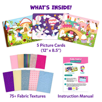 Fab Tabs: Unicorns & Princesses | Tactile & Sensory Fabric Art (ages 4+)